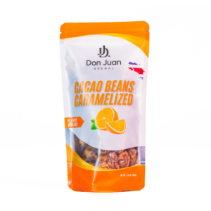 SEMILLAS DE CACAO CARAMELIZADA CON SABOR A NARANJA