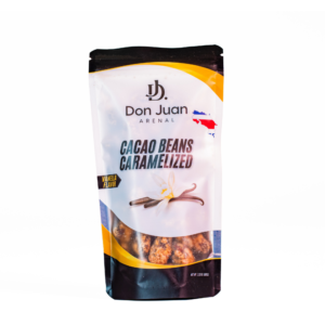 SEMILLAS DE CACAO CARAMELIZADA CON SABOR A VAINILLA