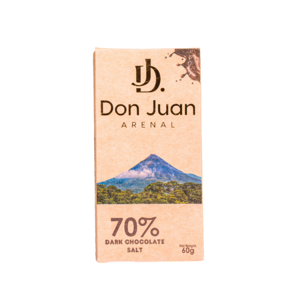 CHOCOLATE ARTESANAL OSCURO 70% CON SAL