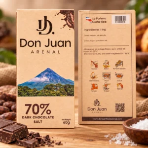 CHOCOLATE ARTESANAL OSCURO 70% CON SAL