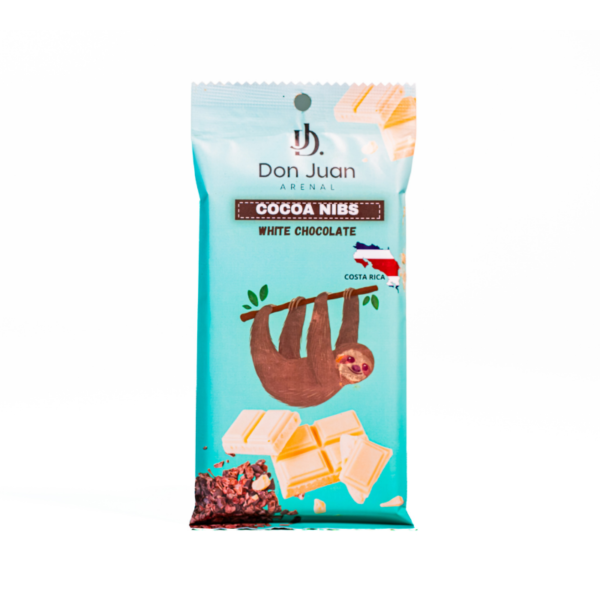 CHOCOLATE BLANCO ARTESANAL CON NIBS DE CACAO