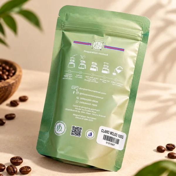 CAFÉ TUESTE CLARO | GRANO | 100 GRAMOS