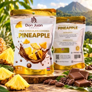 MILK CHOCOLATE COVERED PINEAPPLE